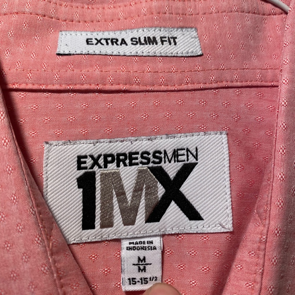 Express Pink Button-Down - Picture 3 of 4